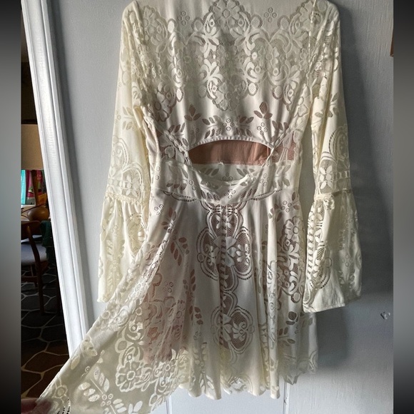 Free People lace folk song dress - Picture 8 of 10